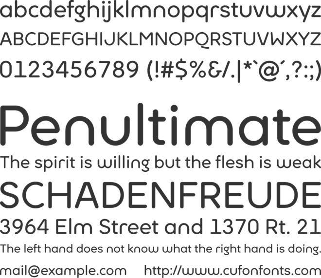 Ultima Pro font preview