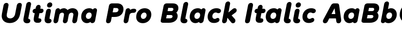 Ultima Pro Black Italic font