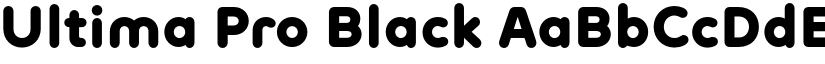 Ultima Pro Black font