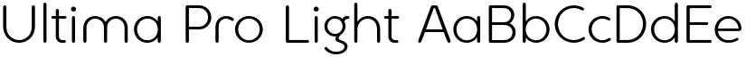 Ultima Pro Light font