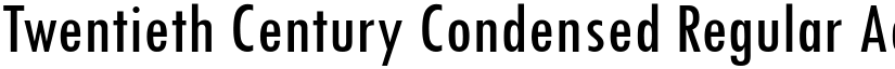 Twentieth Century Condensed Regular font