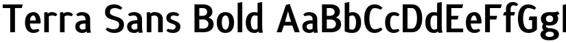 Terra Sans Bold font