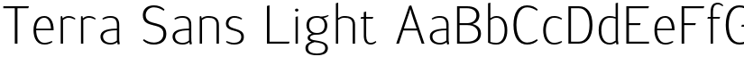 Terra Sans Light font