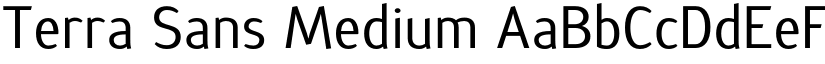 Terra Sans Medium font