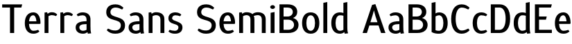 Terra Sans SemiBold font