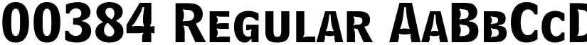 00384 Regular font