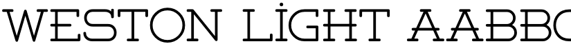 Weston Light font
