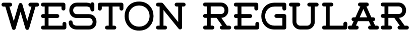 Weston Regular font