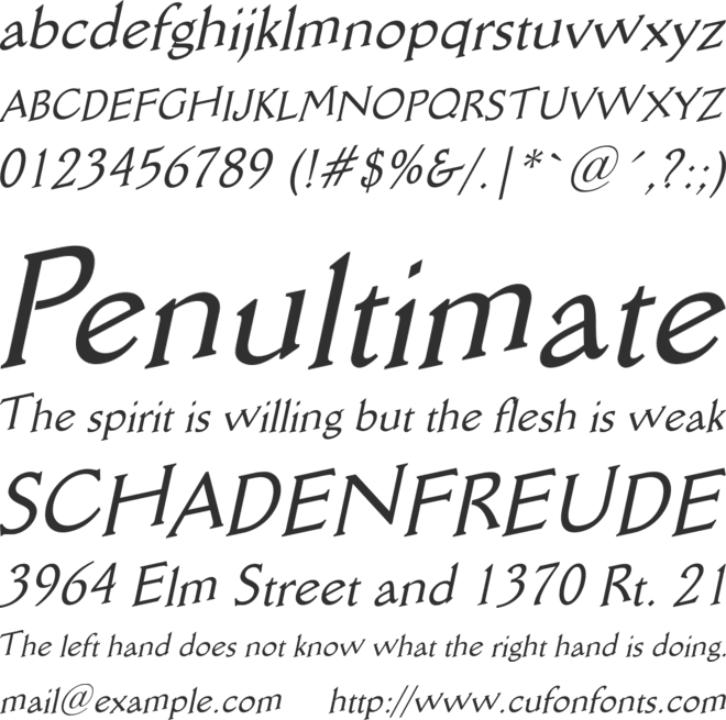 W95f0039 font preview