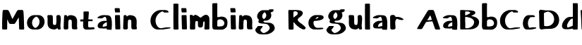 Mountain Climbing Regular font