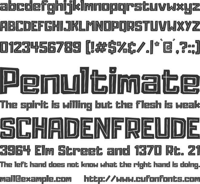 Adumu Inline font preview