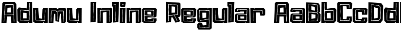 Adumu Inline Regular font