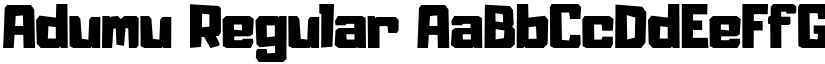 Adumu Regular font
