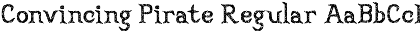 Convincing Pirate Regular font