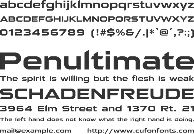 Qaranta font preview