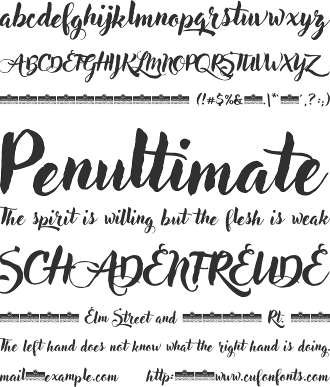 Adlery font preview