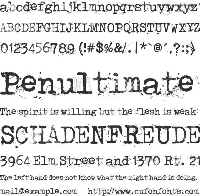 Punktype font preview