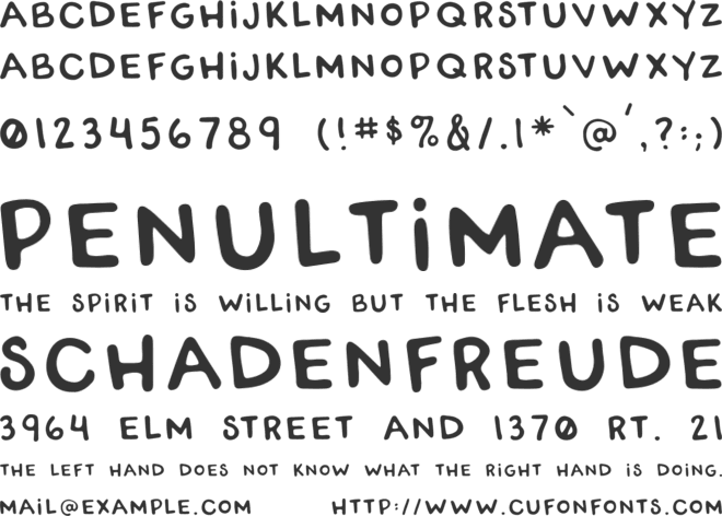 RWA Tango Charlie font preview