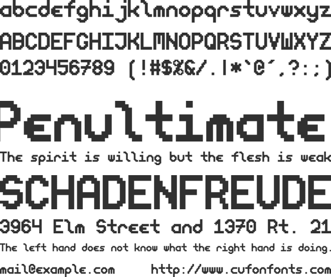 neoletters font preview