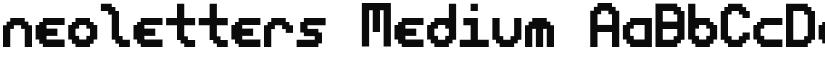 neoletters Medium font