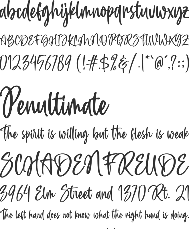 Daisy Girl font preview