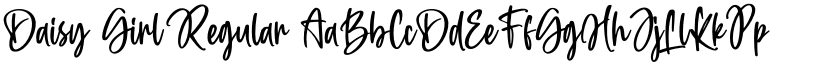Daisy Girl Regular font