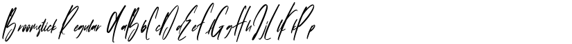 Broomstick Regular font