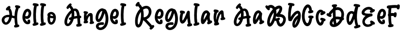 Hello Angel Regular font