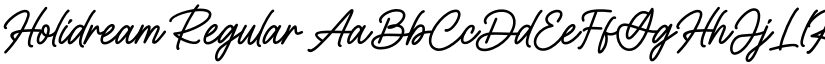 Holidream Regular font