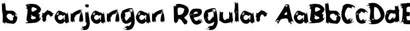b Branjangan Regular font