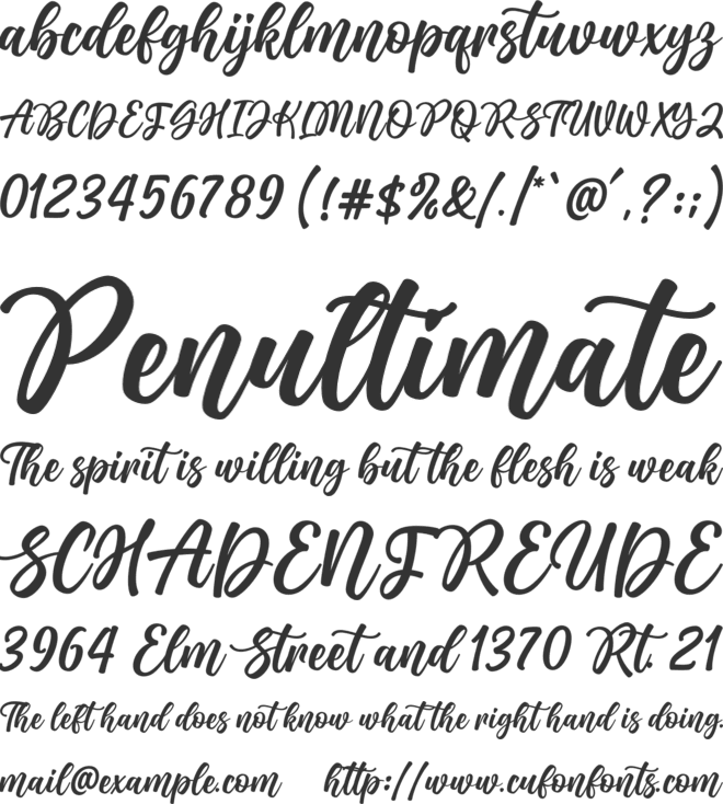 Baby Sakura font preview