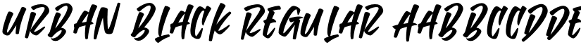 Urban Black Regular font