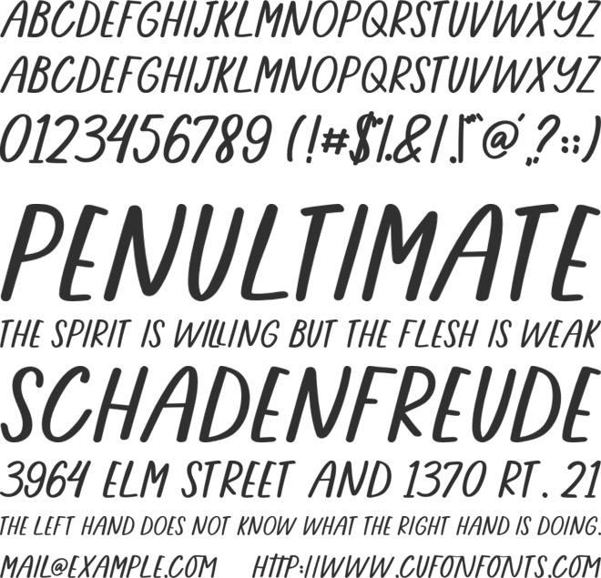 Summerfriday font preview