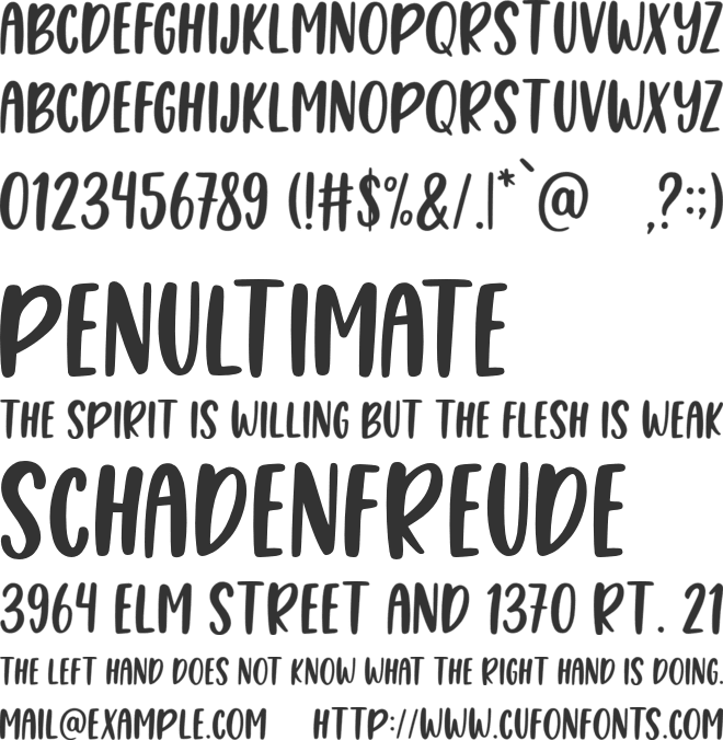 SummerInCalifornia font preview