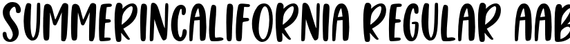 SummerInCalifornia Regular font