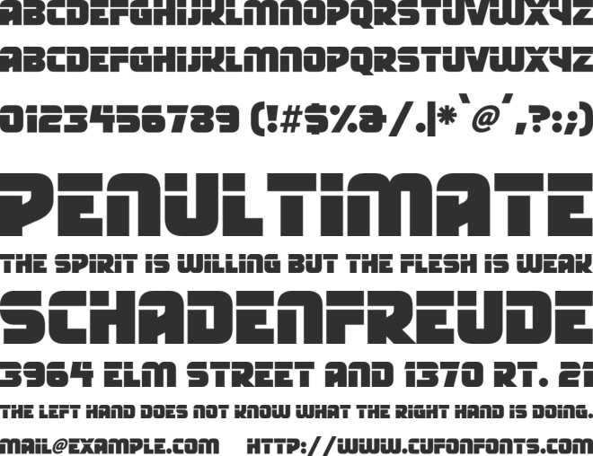 Space Rave font preview
