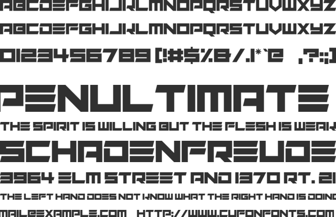 Alien Remix font preview
