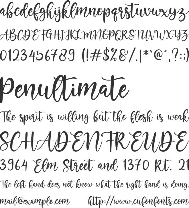 Kayonna font preview