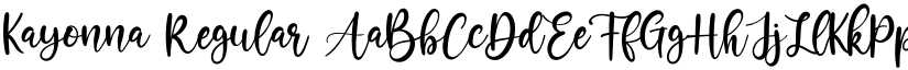 Kayonna font download