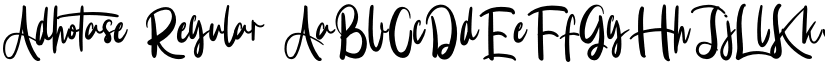 Adhotase Regular font