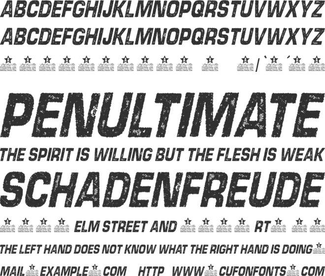 DISORDER  PERSONAL USE font preview
