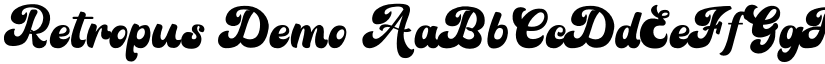 Retropus Demo font