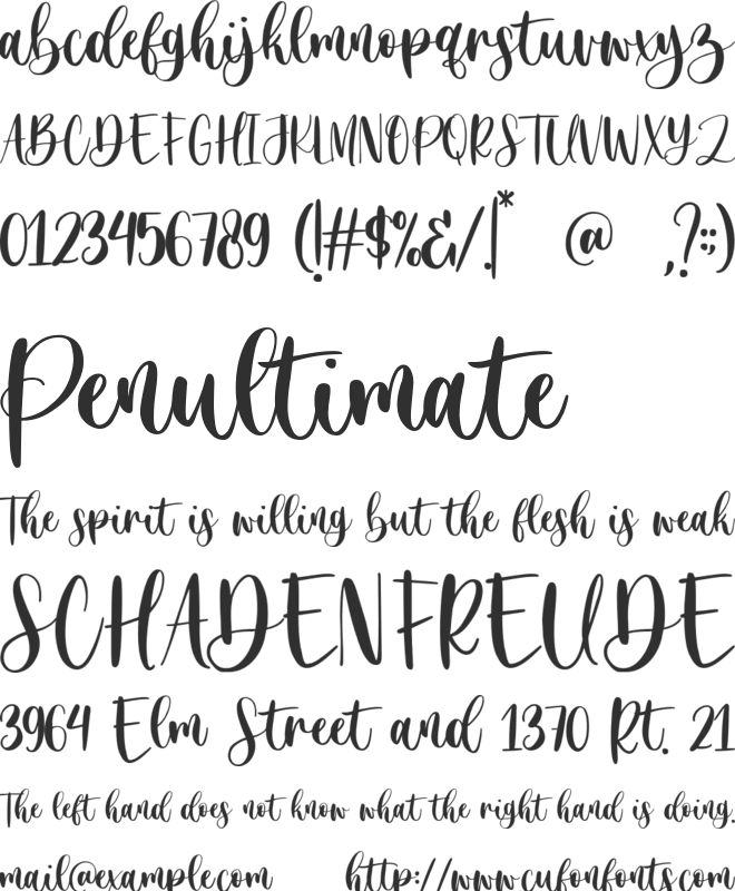 Just Overthink font preview
