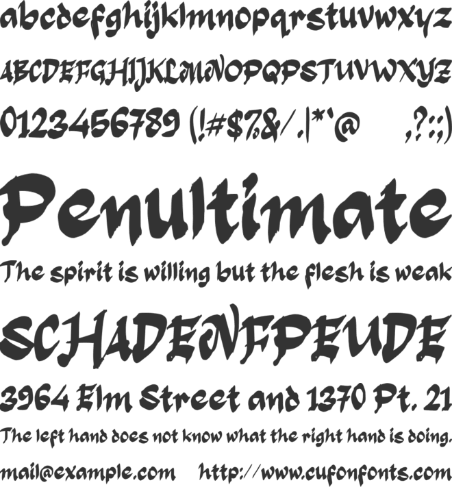 b Budidaya Mutiara font preview