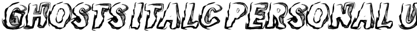 GHOSTS ITALC PERSONAL USE Bold Italic font