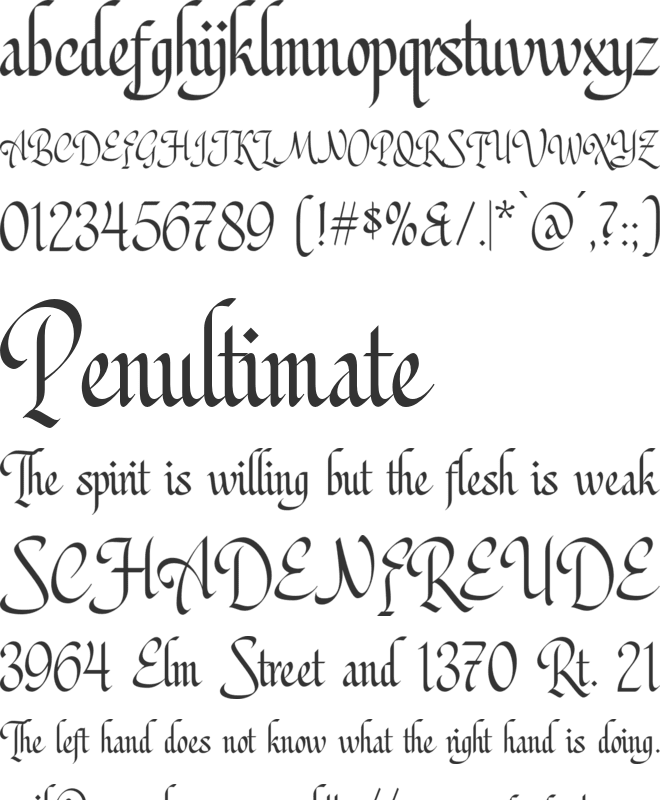 Mustopha font preview