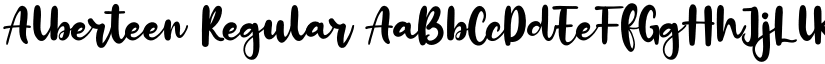 Alberteen Regular font