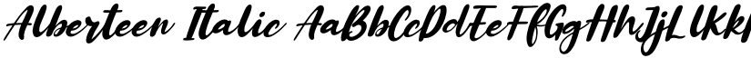 Alberteen Italic font