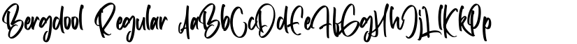 Bergdool Regular font