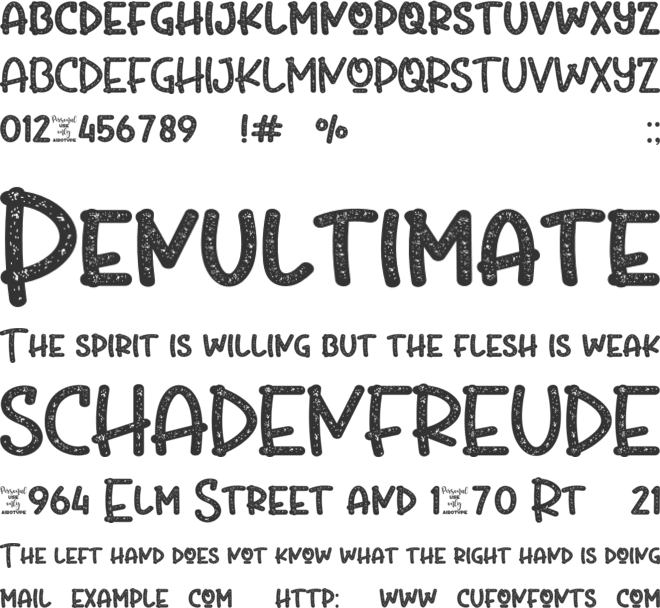 Fried Beef Tomato font preview
